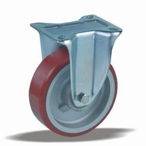 Zátěžová kola s hliníkovým diskem a polyuretanovým běhounem v pevné vidlici